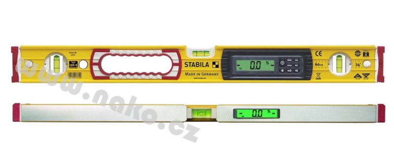 STABILA typ 196-2 electronic vodováha se sklonoměrem 60cm