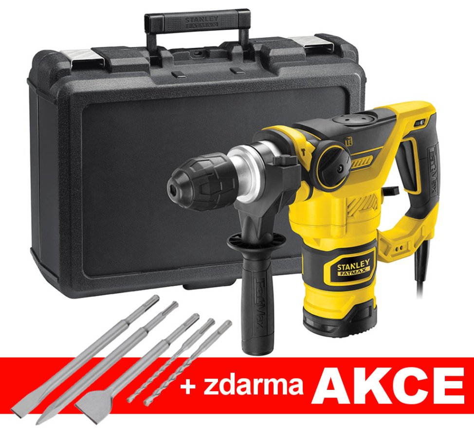 STANLEY FATMAX FME1250K-QS kombinované vrtací a sekací kladivo SDS+1250W