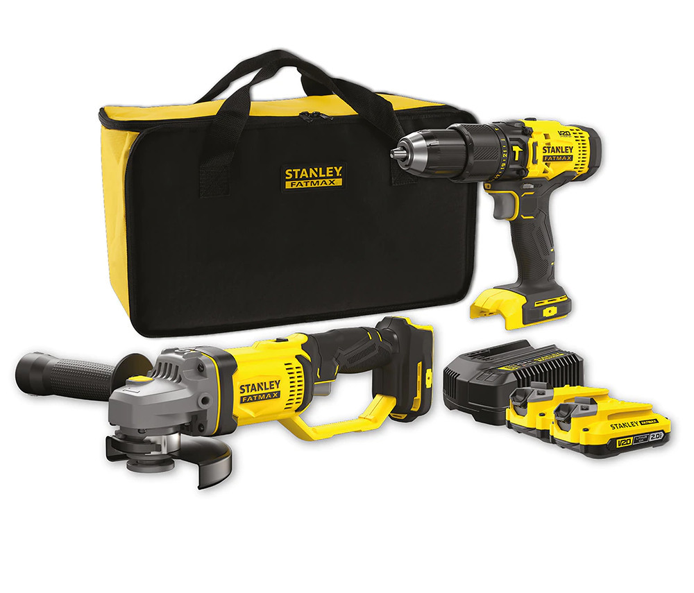 STANLEY FATMAX SFMCK471D2S-QW combo sada aku nářadí 18V LiIon 2x2Ah V20 v brašně