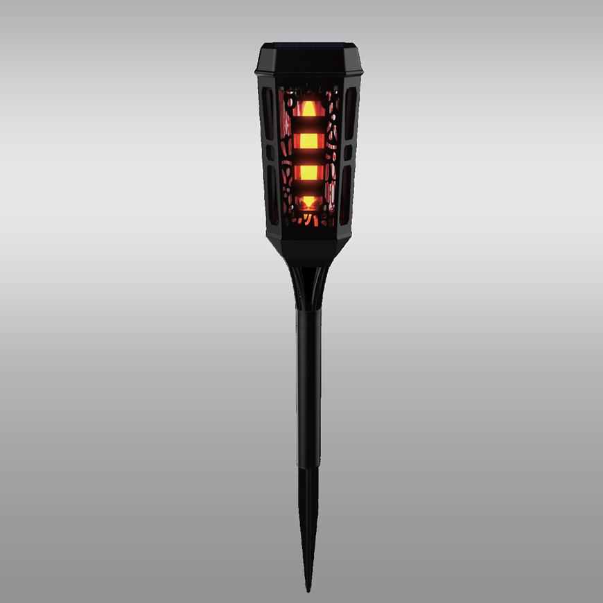 Solární lampa 46810 Flame ažurová Black Baumax