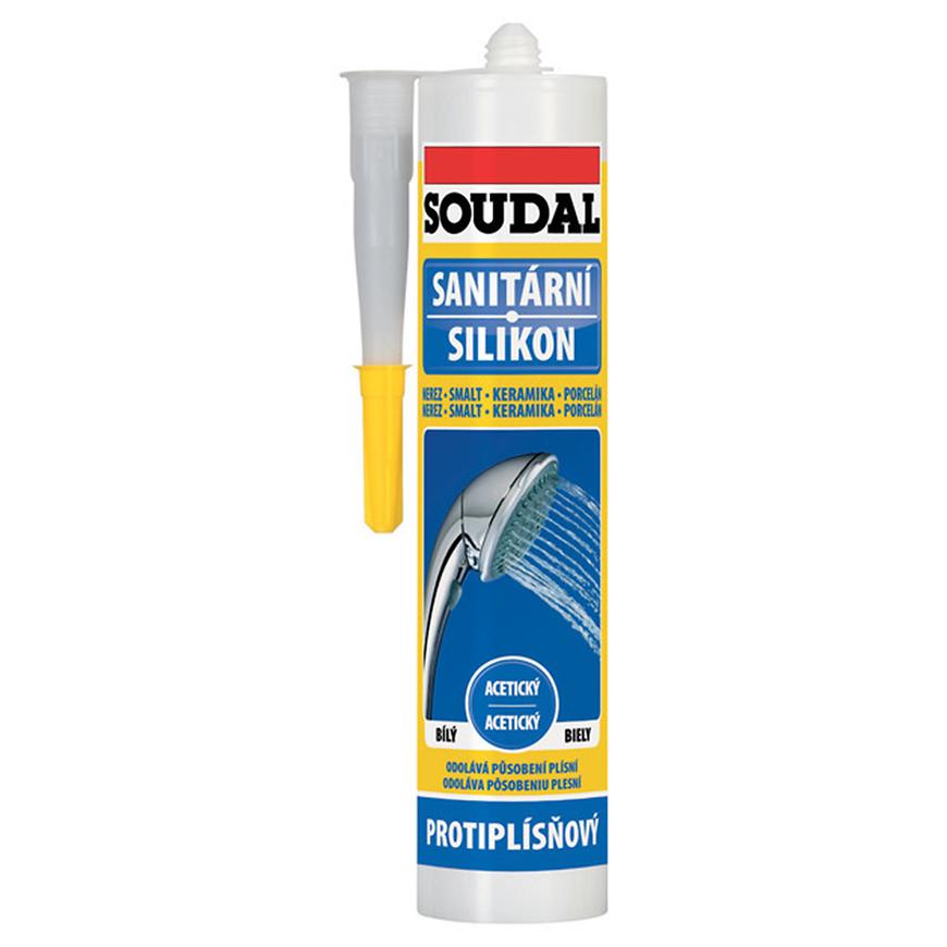 Soudal sanitární silikon bílý 280 ml