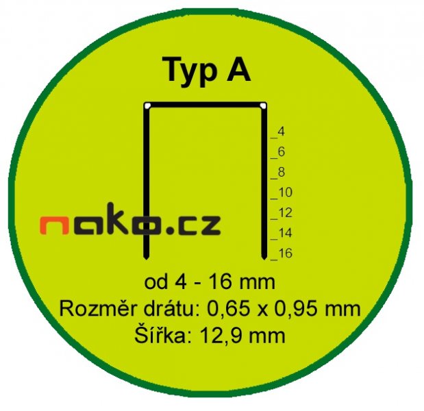 Spony A12CNK PREBENA (bal=6.000ks)