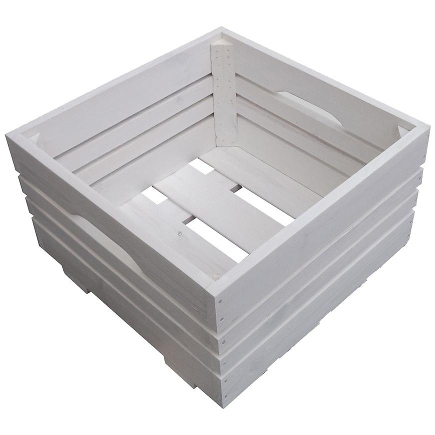 Truhlík bedýnka 43x43x26 cm -16 mm bílý 4V Baumax