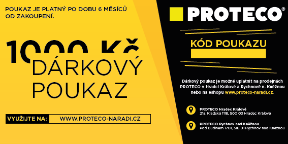 poukázka prodejní PROTECO 1000 Kč