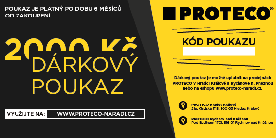 poukázka prodejní PROTECO 2000 Kč