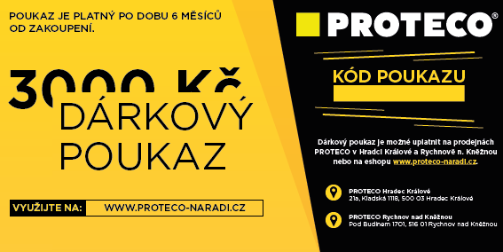 poukázka prodejní PROTECO 3000 Kč