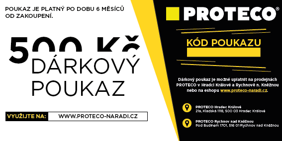 poukázka prodejní PROTECO 500 Kč