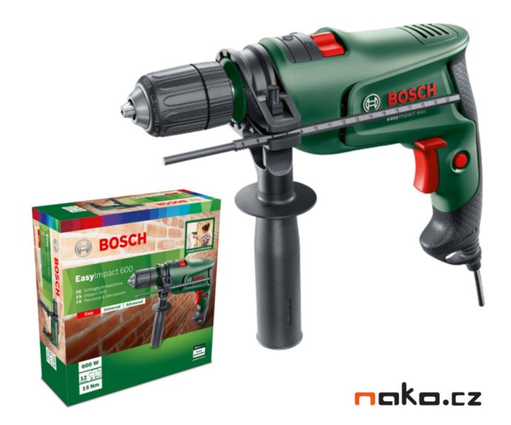 BOSCH EasyImpact 600 elektrická příklepová vrtačka (karton) 0603133021