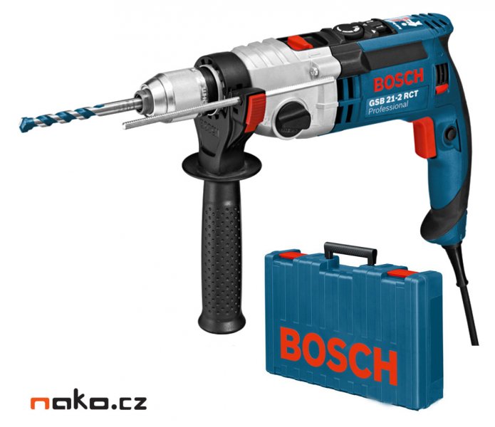 BOSCH GSB 21-2 RCT příklepová vrtačka 1300W v kufru 060119C700