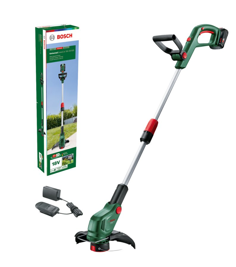 BOSCH UniversalGrassCut 18V-26-500 aku strunová sekačka LiIon 2Ah POWER FOR ALL 06008C1F00