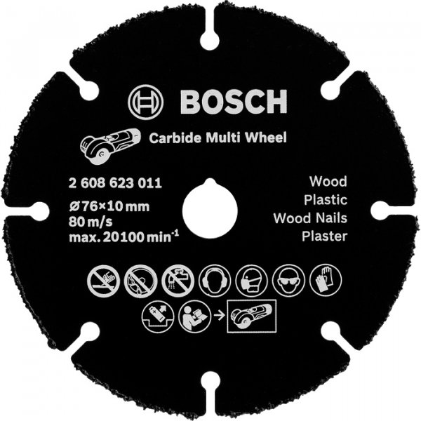 BOSCH rozbrušovací kotouč z tvrdokovu Multi Wheel 76mm pro GWS 12V-76