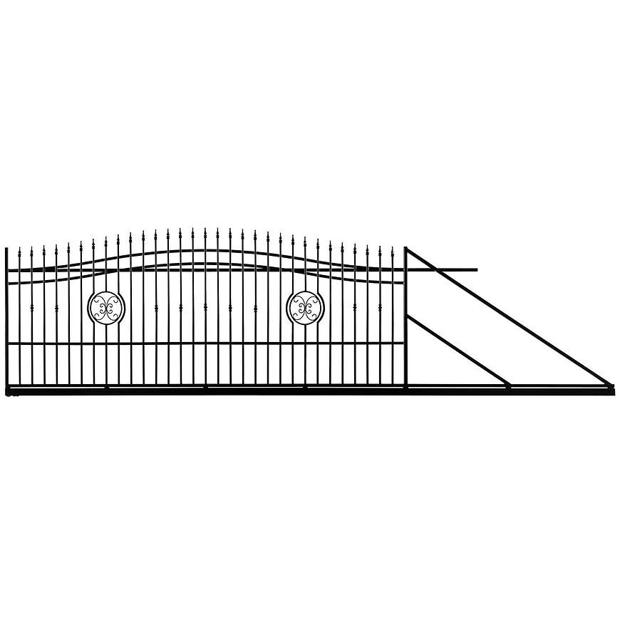 BRÁNA POSUVNA AGAT - PRAVÁ 140-160 X 400 CM Baumax