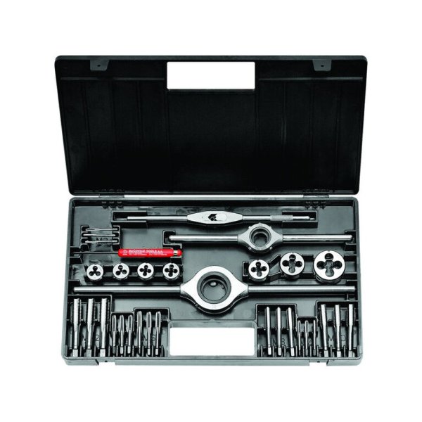 BUČOVICE TOOLS NÁSTROJE CZ kazeta M1-II HSS (M3-M12) sadové závitníky + očka BU340-120