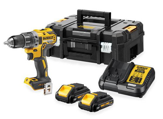 DeWALT DCD791L2T aku vrtačka 18V XR Li-Ion 2x3