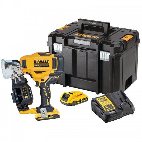 DeWALT DCN45RND2 aku pokrývačská hřebíkovačka 18V 2x 2Ah XR LiIon 19-45mm