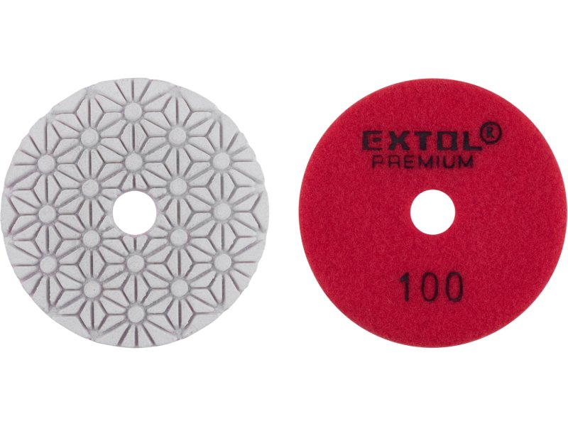 EXTOL PREMIUM 8803092 kotouč diamantový leštící P100 na obklady 100mm suchý zip