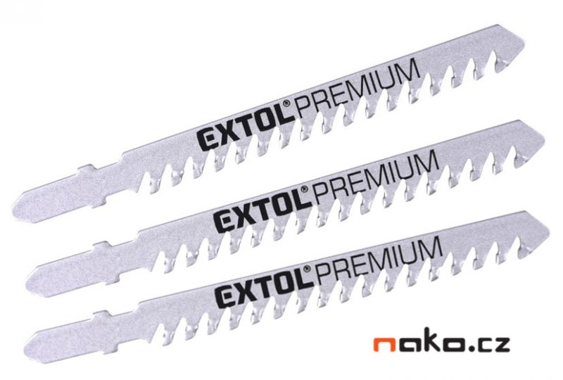 EXTOL PREMIUM 8805300 plátky do přímočaré pily s SK zuby 100x1