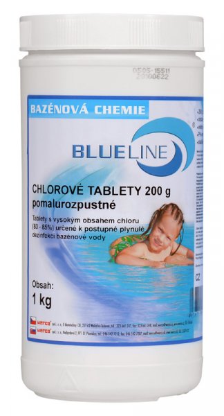 HECHT 505601 tablety chlorové - pomalurozpustné 1kg/200g