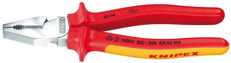 KNIPEX 0206225 kleště kombinované silové 225mm 1000V