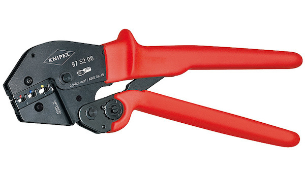 KNIPEX 975206 09 pákové lisovací kleště pro izolované kabelové konektory a oka