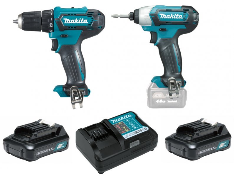 MAKITA CLX224X aku vrtačka DF333DZ+utahovák TD110DZ