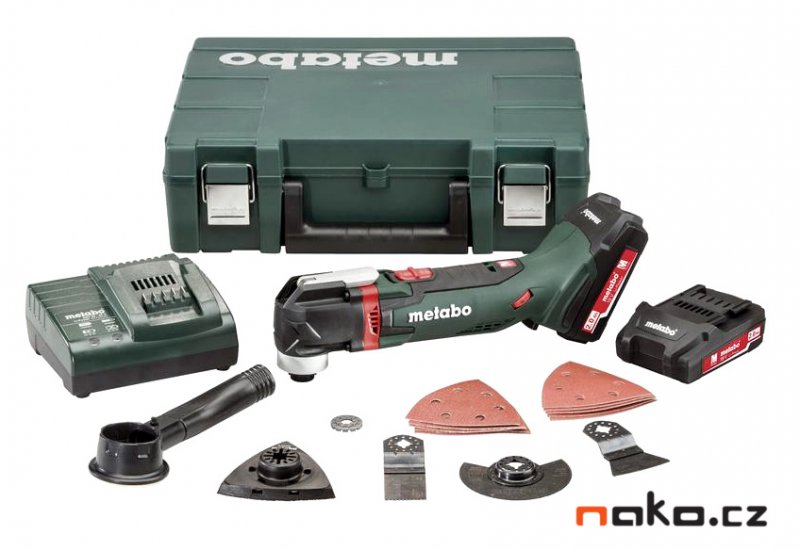 METABO MT 18 LTX Compact aku oscilační multi bruska 2x2Ah 613021510