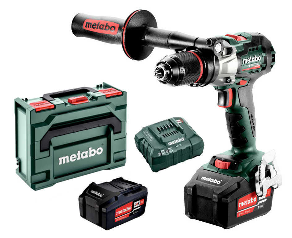 METABO SB 18 LTX BL I příklepová aku bezuhlíková vrtačka 2x4Ah 602360500