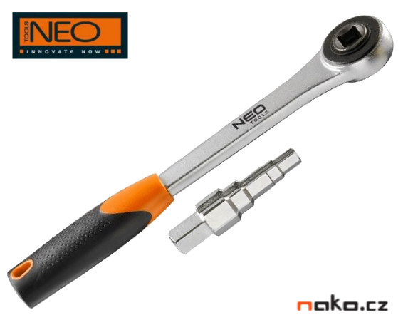 NEO TOOLS klíč na šroubení s ráčnou 02-060