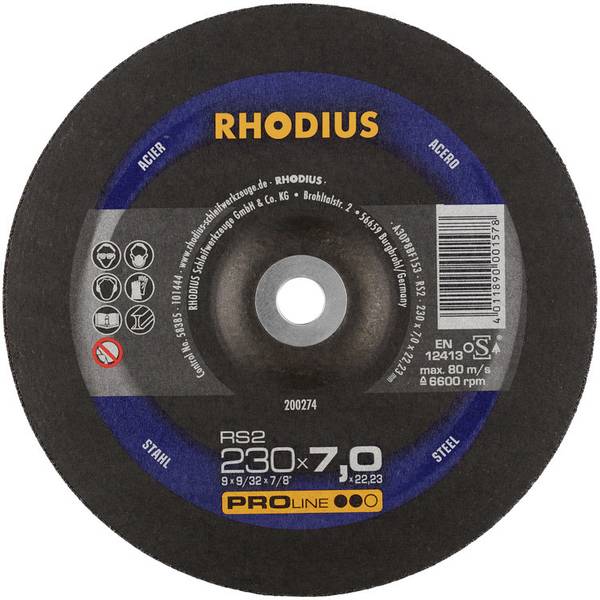 RHODIUS 230x7x22