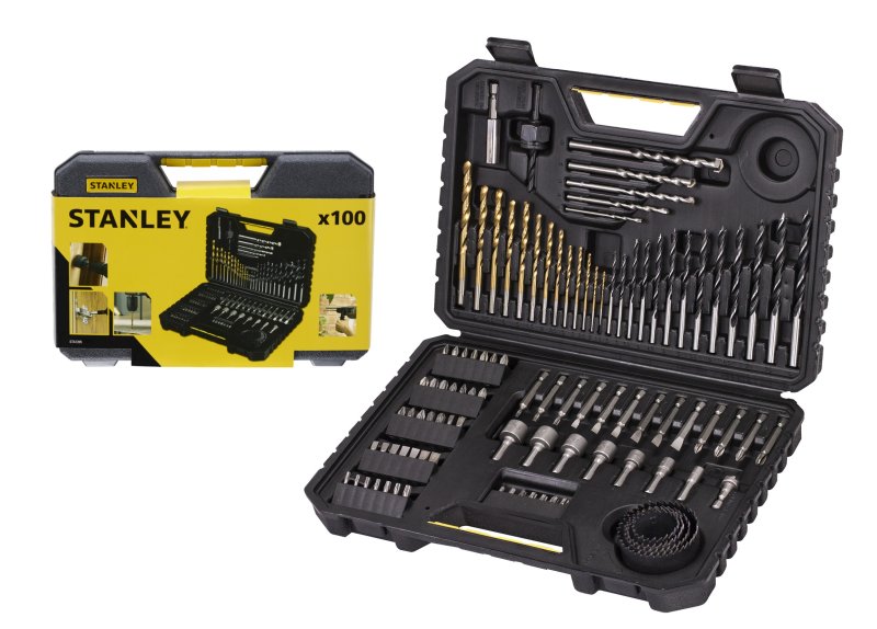 STANLEY STA7205 sada vrtáků a bitů 100ks