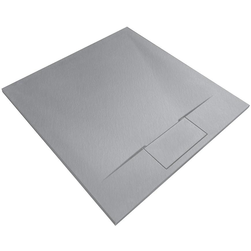 Sprchová vanička čtvercová Bazalt Grey 90x90x2