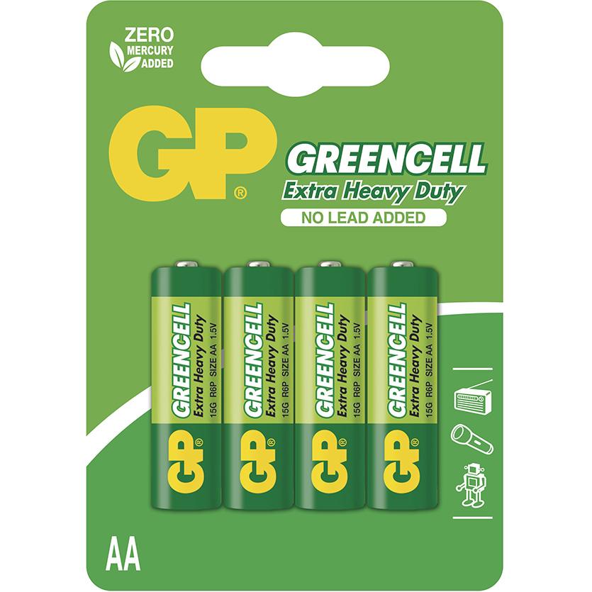 Zinková baterie GP Greencell AA (R6)